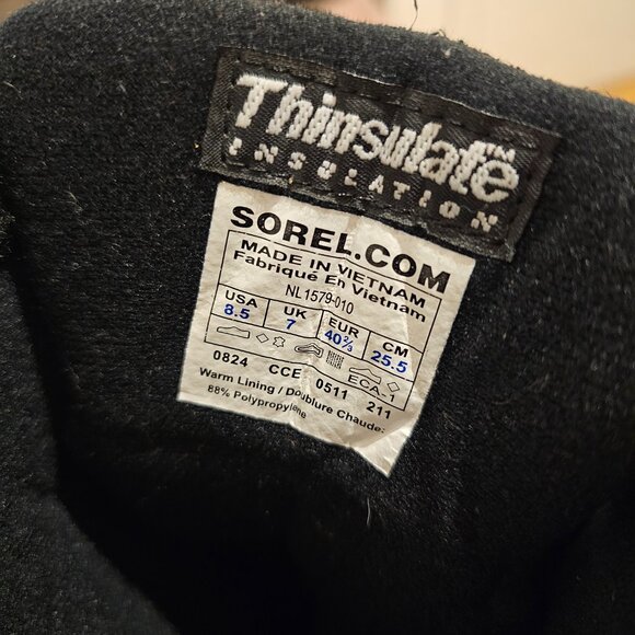 Sorel Winter Boots size 8.5 - Picture 5 of 12